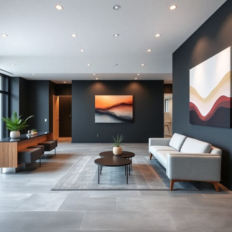 Modern office reception area in Velenje, Slovenia